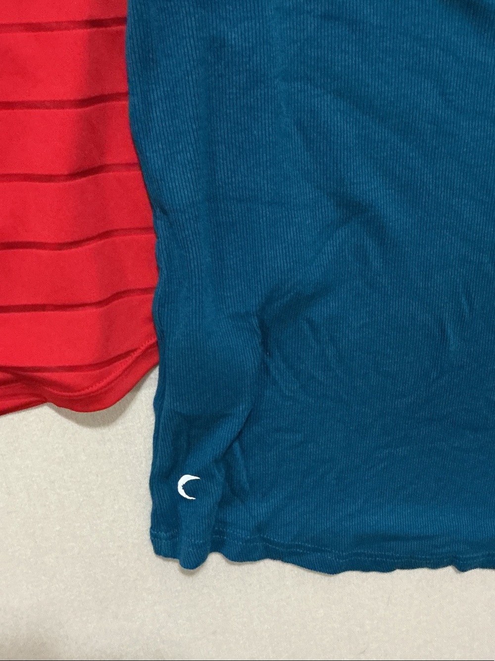C9 by Champion Red Striped Racerback Tank & Teal Solid Racerback Tank Duo - Picture 10 of 11